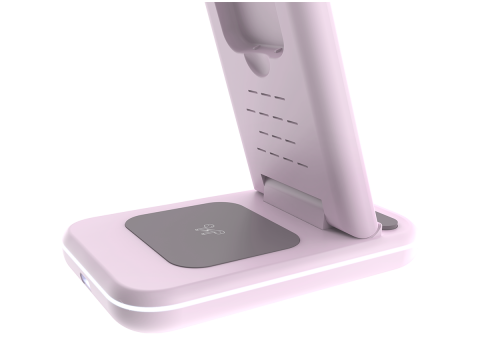 CANYON wireless charger WS-304 15W 3in1 Iced Pink
