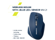 CANYON MW-21, 2.4 GHz Wireless mouse ,with 7 buttons, DPI 800/1200/1600, Battery: AAA*2pcs,Burgundy Red,72*117*41mm, 0.075kg