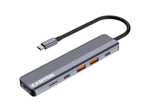 CANYON hub DS-17 6in1 4k USB-C Grey