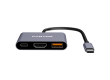 CANYON hub DS-4 3in1 USB-C Grey