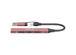 CANYON hub DS-02 4in1 USB-A/C Pink