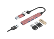 CANYON hub DS-02 4in1 USB-A/C Pink