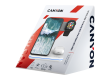 CANYON WS-303, 3in1 Wireless charger, with touch button for Running water light, Input 9V/2A, 12V/2A, Output 15W/10W/7.5W/5W, Type c to USB-A cable length 1.2m, 137*103*140mm, 0.22Kg, White