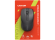 CANYON MW-7, 2.4Ghz wireless mouse, 6 buttons, DPI 800/1200/1600, with 1 AA battery ,size 110*60*37mm,58g,black