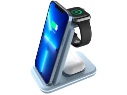 CANYON wireless charger WS-304 15W 3in1 Blue