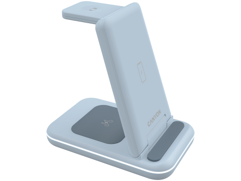 CANYON wireless charger WS-304 15W 3in1 Blue