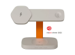 CANYON Wireless Charging Station Hexagon 310 3in1 LightGrey/Orange