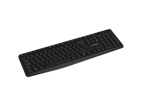 CANYON keyboard KB-W01 RU Wireless Black