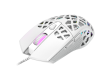 CANYON Puncher GM-20, High-end Gaming Mouse with 7 programmable buttons, Pixart 3360 optical sensor, 6 levels of DPI and up to 12000, 10 million times key life, 1.65m Ultraweave cable, Low friction with PTFE feet and colorful RGB lights, white, size: