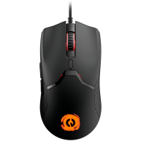 CANYON Carver GM-116,  6keys Gaming wired mouse, A603EP sensor, DPI up to 3600, rubber coating on panel, Huano 1million switch, 1.65M PVC cable, ABS material. size: 130*69*38mm, weight: 105g, Black