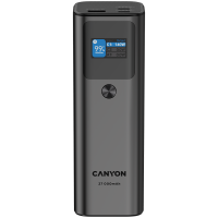CANYON power bank PB-2010 TFT 27000 mAh 97.2Wh PD140W QC 3.0 Dark Grey