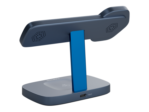 CANYON Wireless Charging Station Hexagon 310 3in1 DarkGrey/Blue