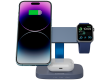 CANYON Wireless Charging Station Hexagon 310 3in1 DarkGrey/Blue