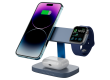 CANYON Wireless Charging Station Hexagon 310 3in1 DarkGrey/Blue