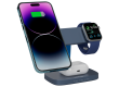 CANYON Wireless Charging Station Hexagon 310 3in1 DarkGrey/Blue