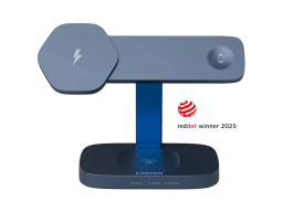 CANYON Wireless Charging Station Hexagon 310 3in1 DarkGrey/Blue