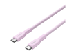 CANYON cable OnWire 60CL C-C 60W COLOR Braided 1m Pink
