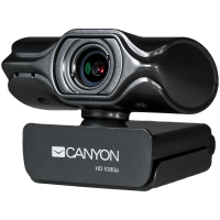 CANYON C6, 2k Ultra full HD 3.2Mega webcam with USB2.0 connector, built-in MIC, IC SN5262, Sensor Aptina 0330, viewing angle 80°, with tripod, cable length 2.0m, Grey, 61.1*47.7*63.2mm, 0.182kg