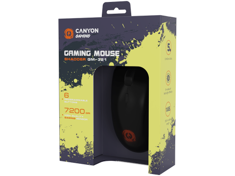 CANYON mouse Shadder GM-321 RGB 6buttons Wired Black
