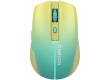 CANYON MW-44, 2 in 1 Wireless optical mouse with 8 buttons, DPI 800/1200/1600, 2 mode(BT/ 2.4GHz), 500mAh Lithium battery,7 single color LED light , Yellow-Blue(Gradient), cable length 0.8m, 102*64*35mm, 0.075kg