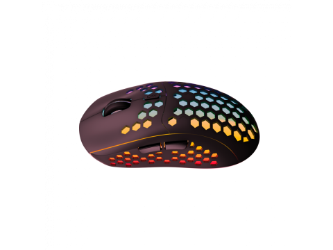 Canyon 7keys Gaming 2.4G wireless mouse, KA8 sensor, DPI up to 1600, rubber coating on panel, Huano 1million switch, 45cm PVC cable, ABS material. 400mAh battery, size: 125.8*63.7*41mm, weight: 95g, Black