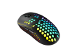 Canyon 7keys Gaming 2.4G wireless mouse, KA8 sensor, DPI up to 1600, rubber coating on panel, Huano 1million switch, 45cm PVC cable, ABS material. 400mAh battery, size: 125.8*63.7*41mm, weight: 95g, Black