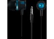 CANYON EP-3, Stereo earphones with microphone, Green, cable length 1.2m, 21.5*12mm, 0.011kg