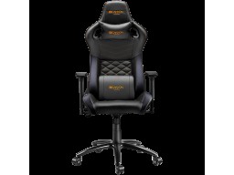 CANYON Nightfall GС-7 Gaming chair, PU leather, Cold molded foam, Metal Frame, Top gun mechanism, 90-160 dgree, 3D armrest, Class 4 gas lift, metal base ,60mm Nylon Castor, black and orange stitching