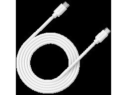 CANYON UC-12, cable 100W, 20V/ 5A, typeC to Type C, 2M with Emark, Power wire :20AWG*4C,Signal wires :28AWG*4C,OD4.5mm, PVC ,white