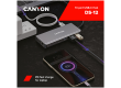 CANYON DS-12, 13 in 1 USB C hub, with 2*HDMI, 3*USB3.0: support max. 5Gbps, 1*USB2.0: support max. 480Mbps, 1*PD: support max 100W PD, 1*VGA,1* Type C data, 1*Glgabit Ethernet, 1*3.5mm audio jack, cable 15cm, Aluminum alloy housing,130*57.5*15 mm,DarK gra