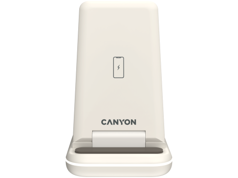 CANYON wireless charger WS-304 15W 3in1 Cosmic Latte