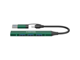 CANYON hub DS-02 4in1 USB-A/C Green
