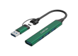 CANYON hub DS-02 4in1 USB-A/C Green