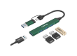 CANYON hub DS-02 4in1 USB-A/C Green
