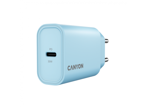 CANYON charger OnCharge 30CL Max Power 30W 1xPD EU Light Blue