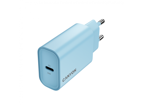 CANYON charger OnCharge 30CL Max Power 30W 1xPD EU Light Blue