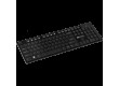 CANYON HKB-W2, 2.4GHZ wireless keyboard, 104 keys, slim design, chocolate key caps, RU layout (black), 425*130*235mm, 0.398kg