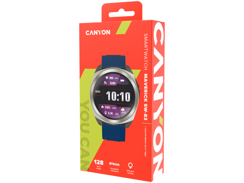 CANYON smart watch Maveric SW-83 GPS Silver Blue