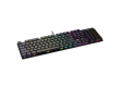 CANYON Cometstrike GK-55, 104keys Mechanical keyboard, 50million times life, GTMX red switch, RGB backlight, 18 modes, 1.8m PVC cable, metal material + ABS, RU layout, size: 436*126*26.6mm, weight:820g, black