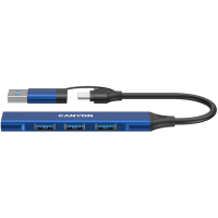 CANYON hub DS-02 4in1 USB-A/C Blue
