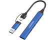 CANYON hub DS-02 4in1 USB-A/C Blue
