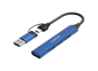 CANYON hub DS-02 4in1 USB-A/C Blue