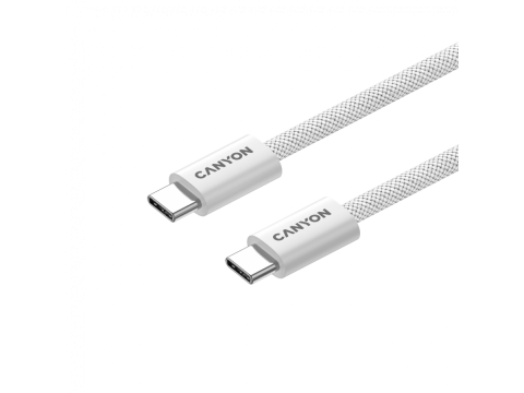 CANYON cable OnWire 60MG C-C 60W Magnet Braided 1m White