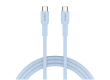 CANYON cable OnWire 60CL C-C 60W COLOR Braided 1m Light Blue