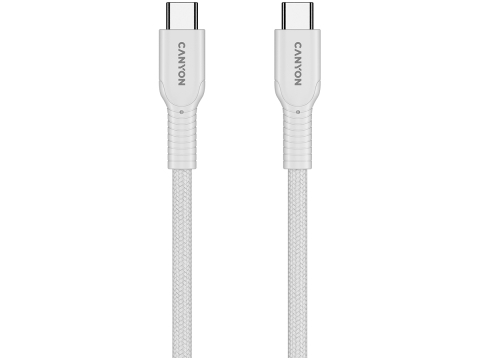 CANYON cable OnWire 60CL C-C 60W COLOR Braided 1m White
