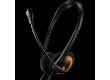 CANYON HS-01, PC headset with microphone, volume control and adjustable headband, cable length 1.8m, Black/Orange, 163*128*50mm, 0.069kg