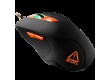 CANYON Eclector GM-3, Wired Gaming Mouse with 6 programmable buttons, Pixart optical sensor, 4 levels of DPI and up to 3200, 5 million times key life, 1.65m Braided USB cable,rubber coating surface and colorful RGB lights, size:130*75*40mm, 140g