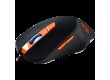 CANYON Eclector GM-3, Wired Gaming Mouse with 6 programmable buttons, Pixart optical sensor, 4 levels of DPI and up to 3200, 5 million times key life, 1.65m Braided USB cable,rubber coating surface and colorful RGB lights, size:130*75*40mm, 140g