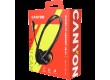 CANYON HS-01, PC headset with microphone, volume control and adjustable headband, cable length 1.8m, Black/Orange, 163*128*50mm, 0.069kg