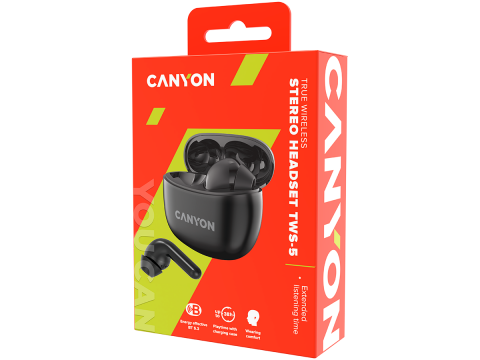 CANYON headset TWS-5 Black